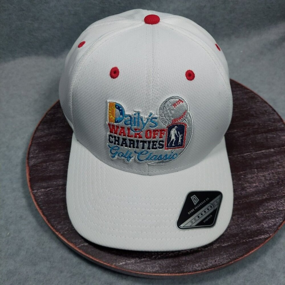 Daily's Walk Off Charity Golf Classic Cap Dome Headwear White Cap Embroidered